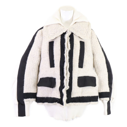 sacai サカイ 17-03482 17AW ツイードドッキング ダウンジャケット ジャケット