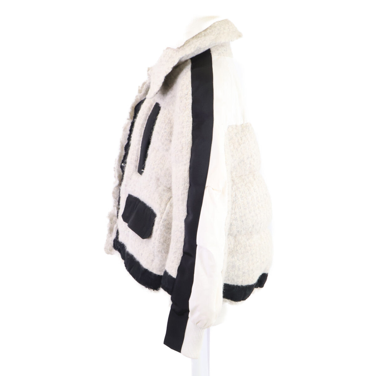 sacai サカイ 17-03482 17AW ツイードドッキング ダウンジャケット ジャケット