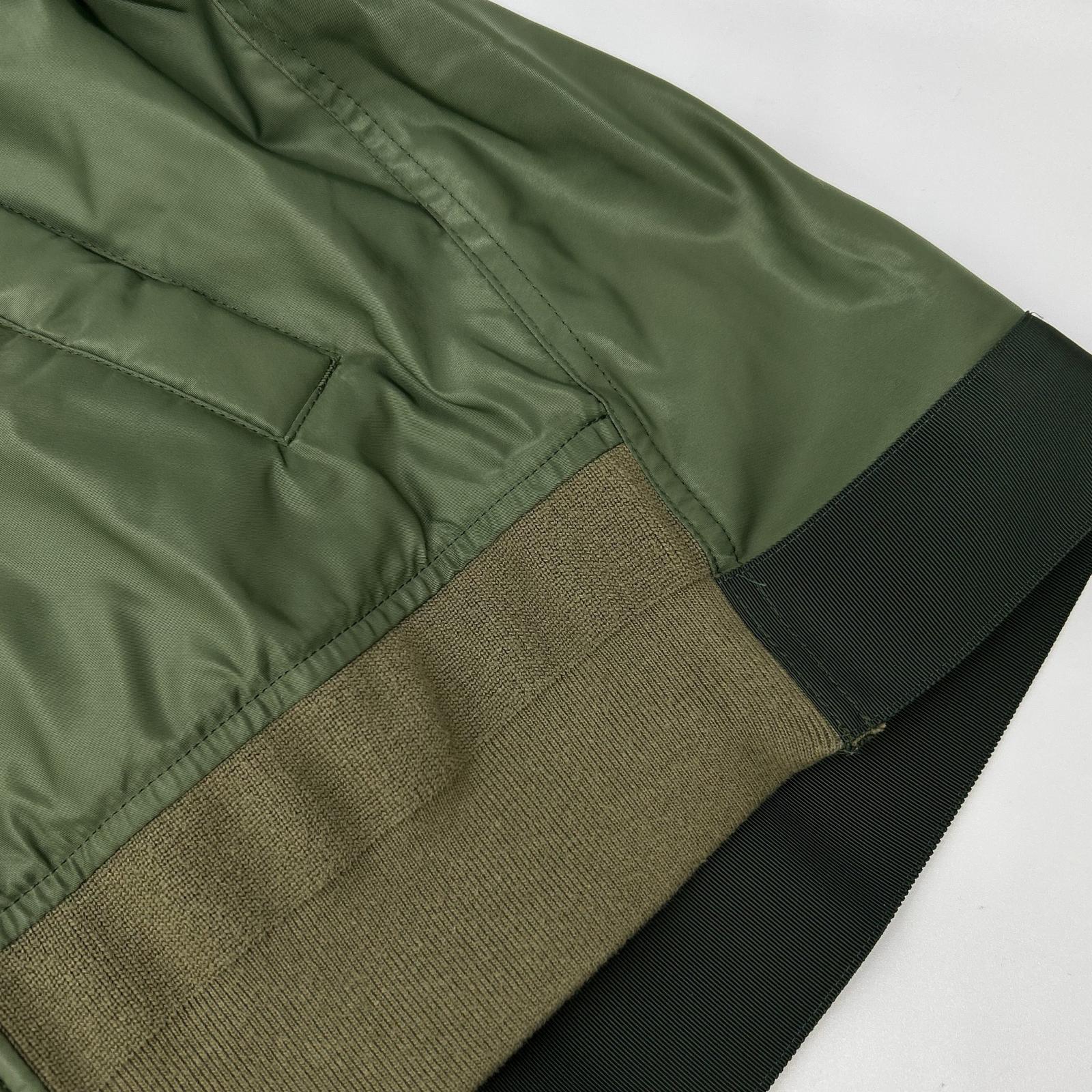 sacai サカイ SCW-002 カーキ MA-1ジャケット ベスト ベスト