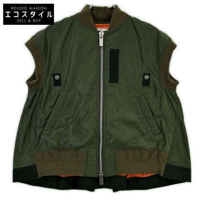 sacai サカイ SCW-002 カーキ MA-1ジャケット ベスト ベスト