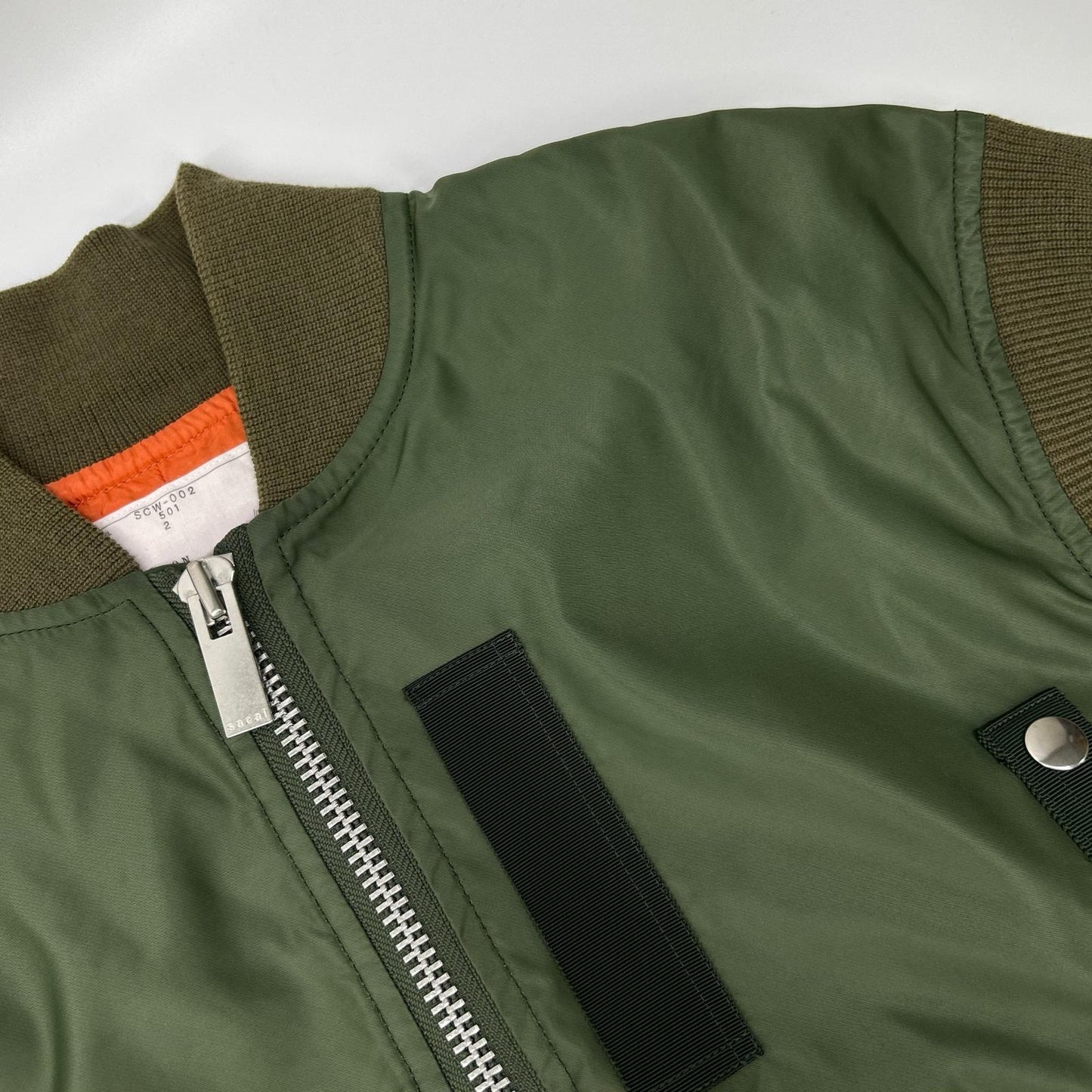 sacai サカイ SCW-002 カーキ MA-1ジャケット ベスト ベスト