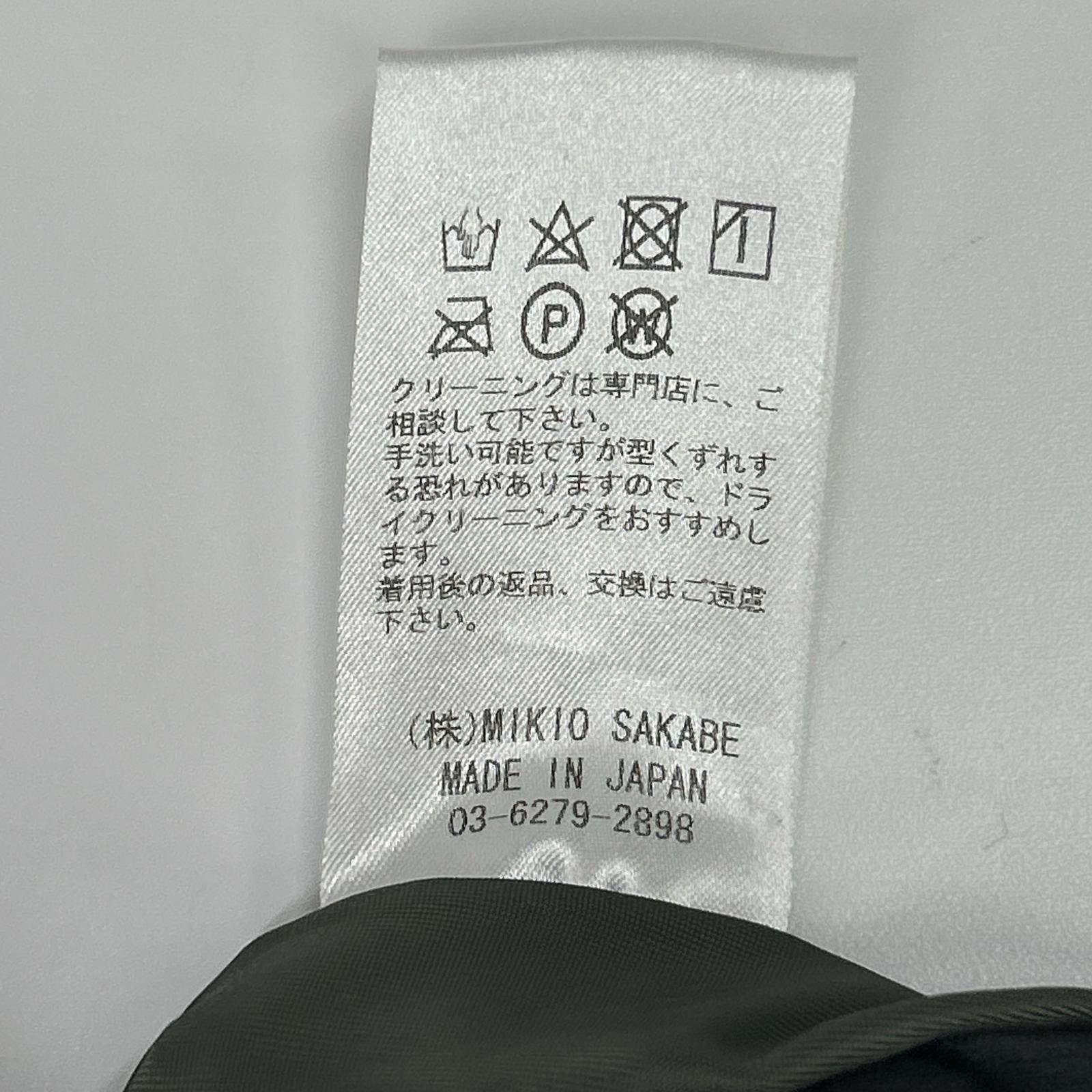 MIKIOSAKABE ミキオサカベ MAW18C01 オリーブ ナイロン オーバー MA-1 ジャケット ジャケット