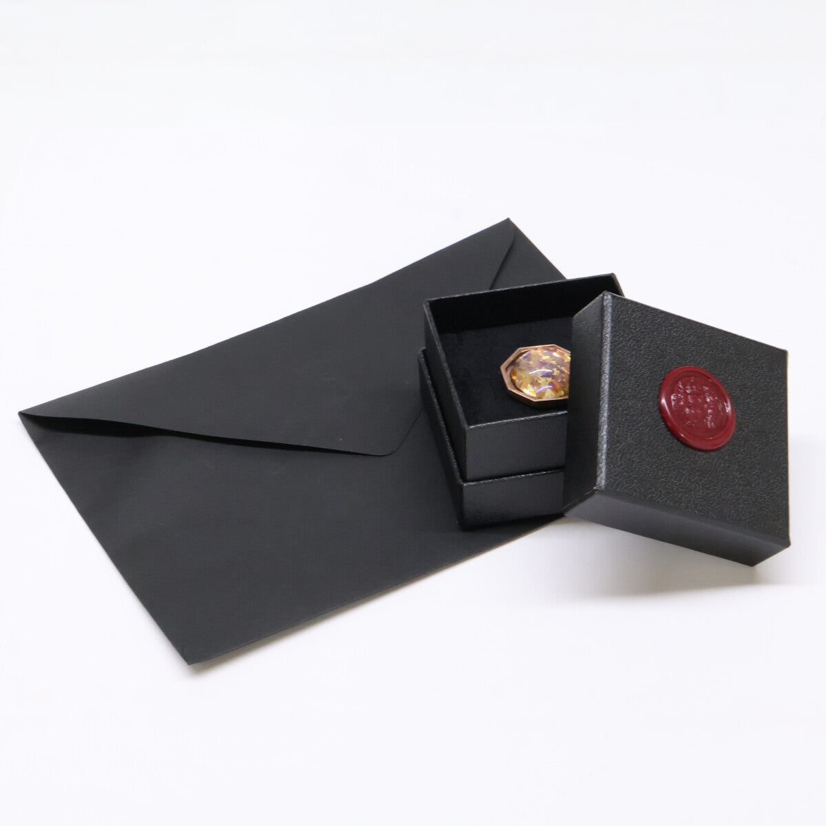 Other brand [Excellent condition] K18 rose-gold-plated vintage cabochon ring