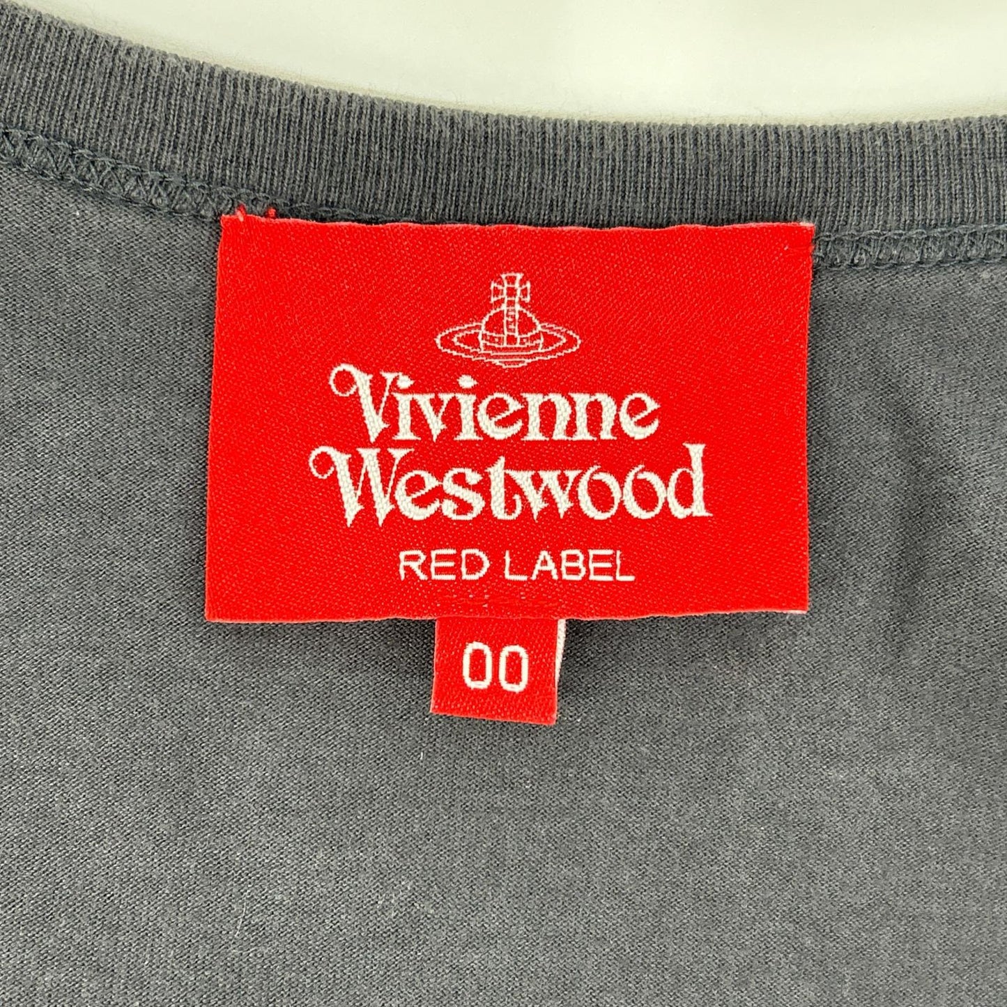 VivienneWestwoodRedLabel ヴィヴィアンウエストウッドレッドレーベル チャコール ギンガムパピーリラックスTシャツ トップス
