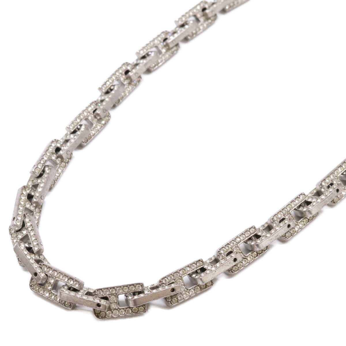 AMBUSH Anbushu SV925 PAVE A CHAIN SHORT NECKLACE Pavé Chain Short Necklace