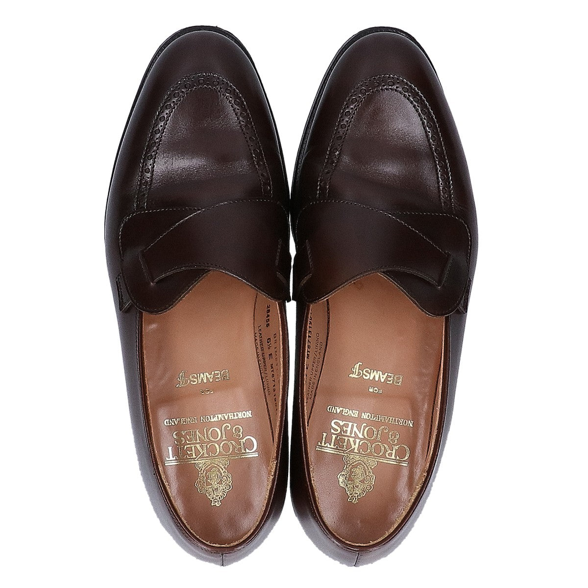 Crockett&Jones クロケット＆ジョーンズ BRIMSTONE ビームス別注 バタフライ カーフ ローファー シューズ
