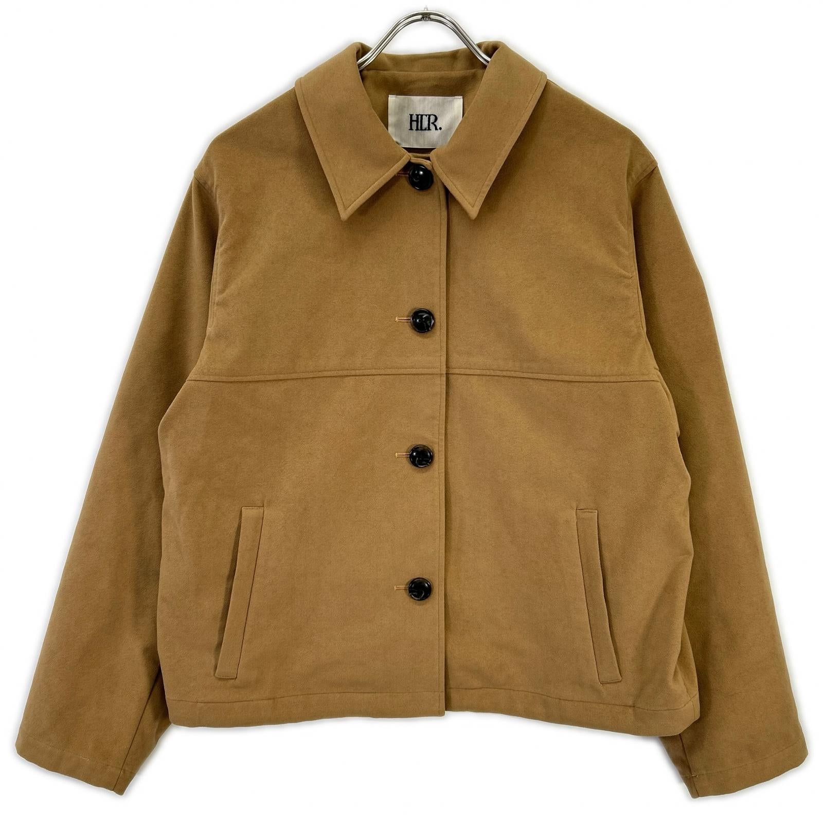 HER. Her 7053404 Camel faux-suede jacket Jacket