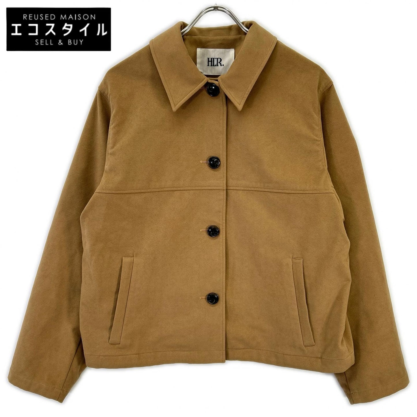 HER. Her 7053404 Camel faux-suede jacket Jacket