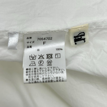 HER. ハー 7054702 ホワイト ピンタックフレアカフス ブラウス トップス