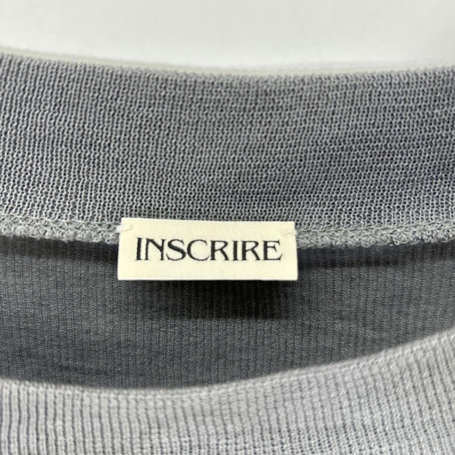 INSCRIRE アンスクリア I24AW-CUT16 グレー ベージュ レイヤード トップス トップス