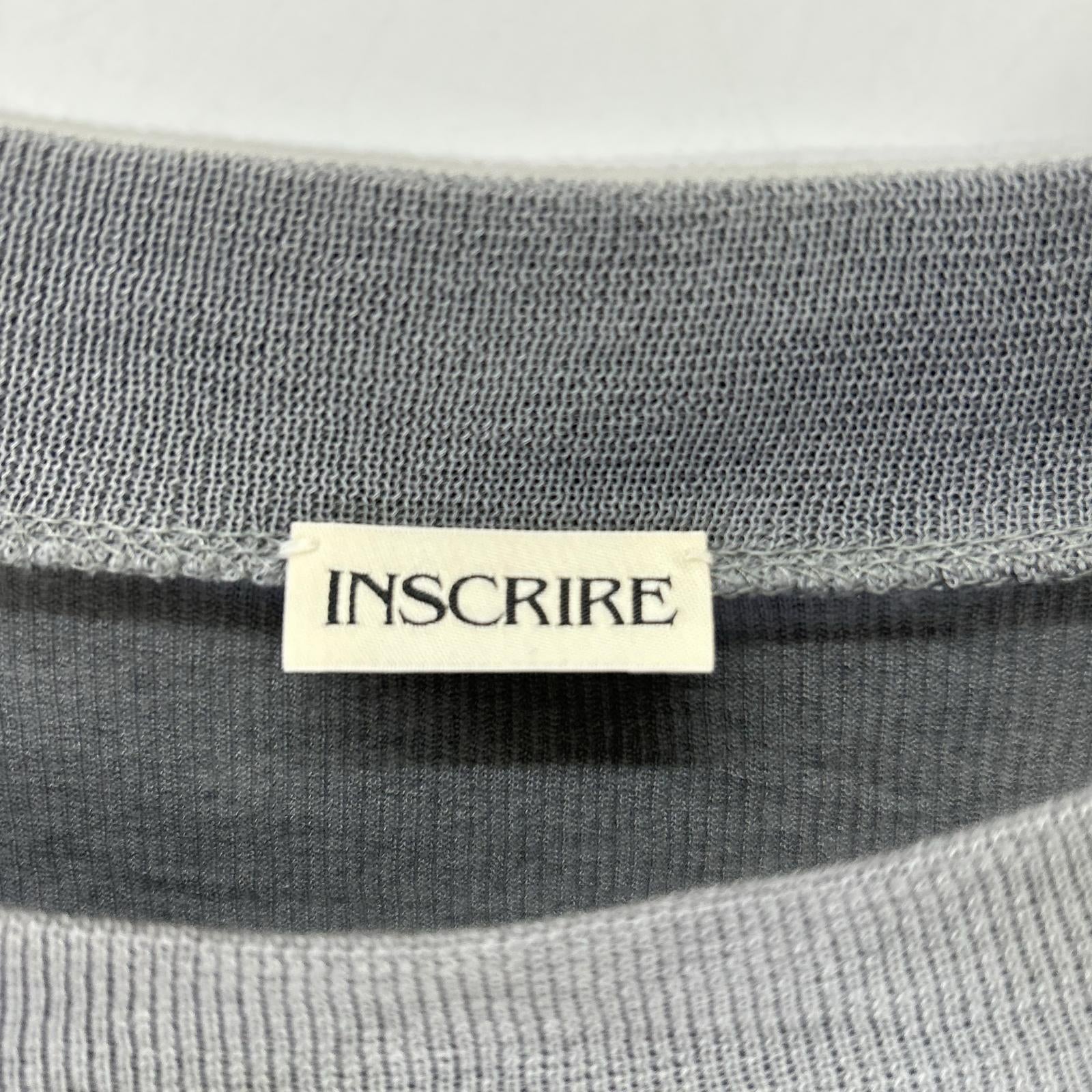 INSCRIRE アンスクリア I24AW-CUT16 グレー ベージュ レイヤード トップス トップス