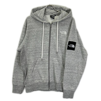 THE NORTH FACE ノースフェイス NT12335 グレー スクエアロゴ ジップフーディ ジャケット