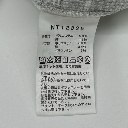 THE NORTH FACE ノースフェイス NT12335 グレー スクエアロゴ ジップフーディ ジャケット