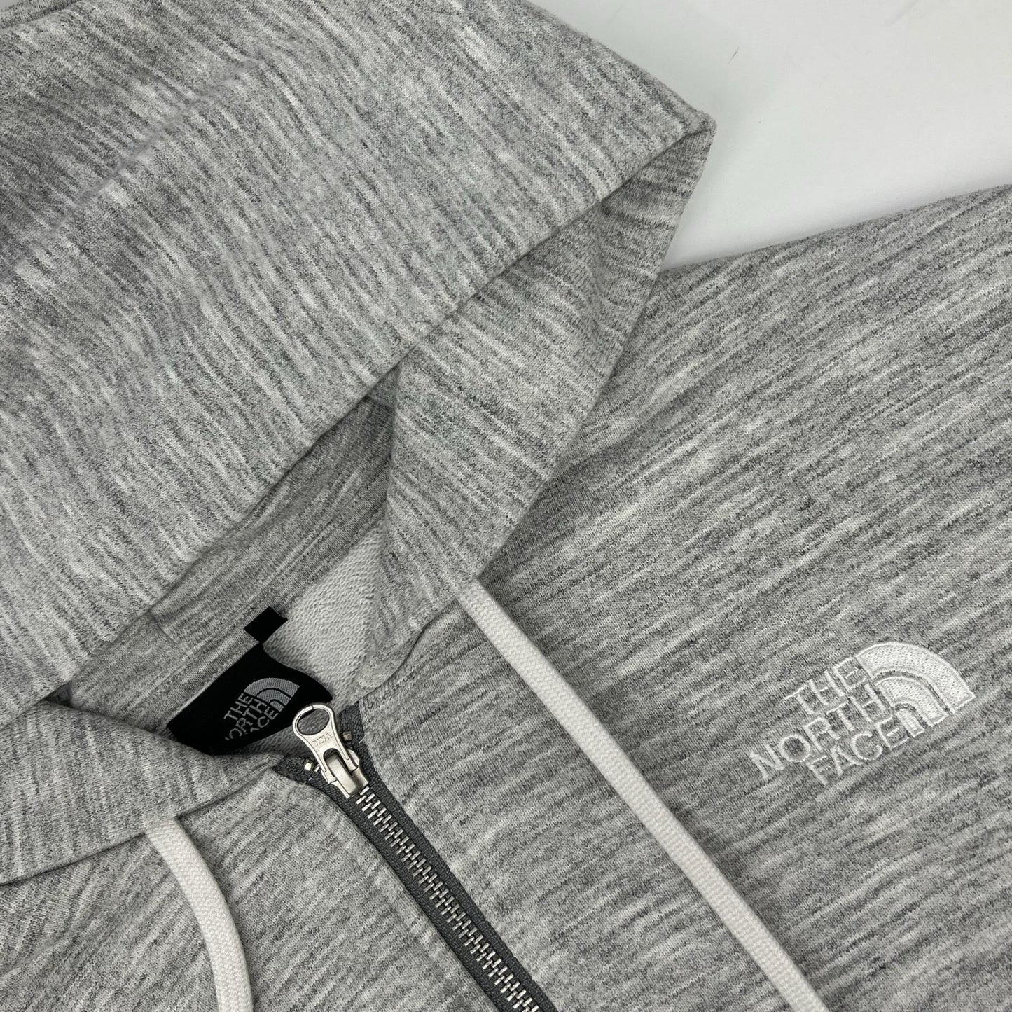 THE NORTH FACE ノースフェイス NT12335 グレー スクエアロゴ ジップフーディ ジャケット