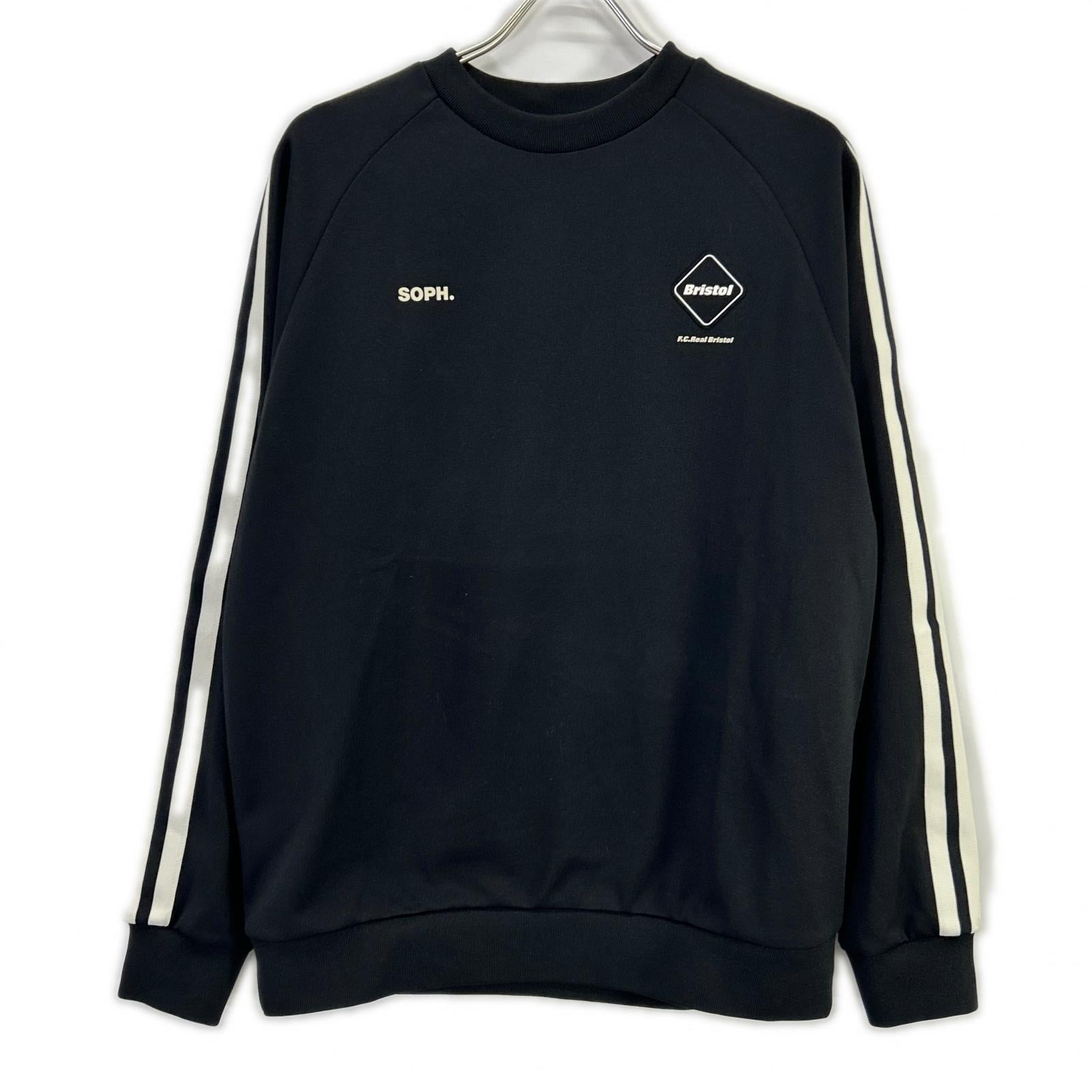 F.C.Real Bristol エフシーリアルブリストル FCRB-252083 ブラック TRAINING TRACK CREWNECK トップス