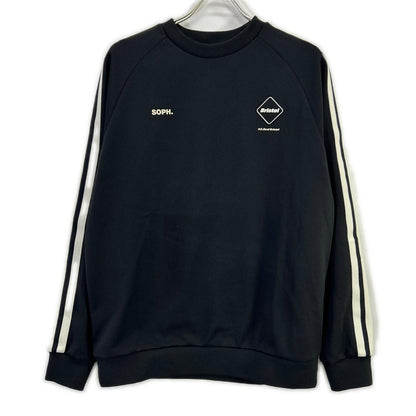 F.C.Real Bristol エフシーリアルブリストル FCRB-252083 ブラック TRAINING TRACK CREWNECK トップス