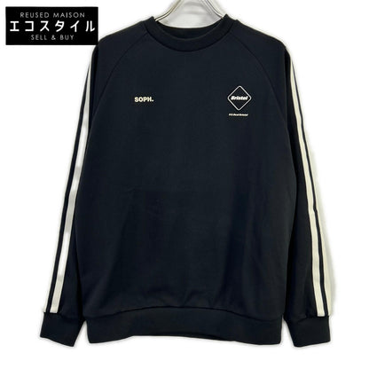 F.C.Real Bristol エフシーリアルブリストル FCRB-252083 ブラック TRAINING TRACK CREWNECK トップス