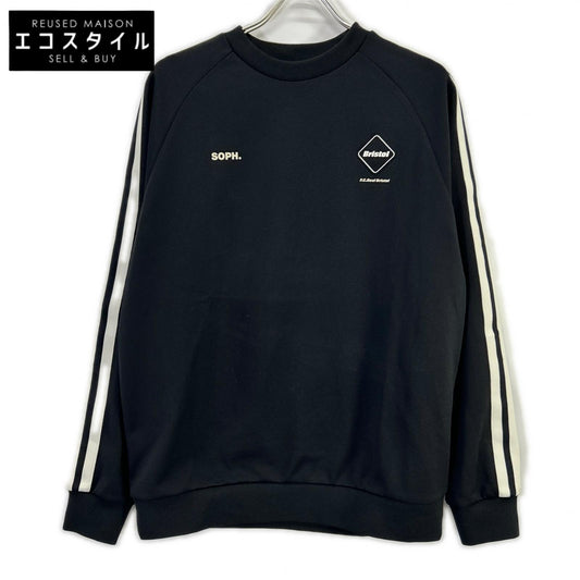 F.C.Real Bristol エフシーリアルブリストル FCRB-252083 ブラック TRAINING TRACK CREWNECK トップス