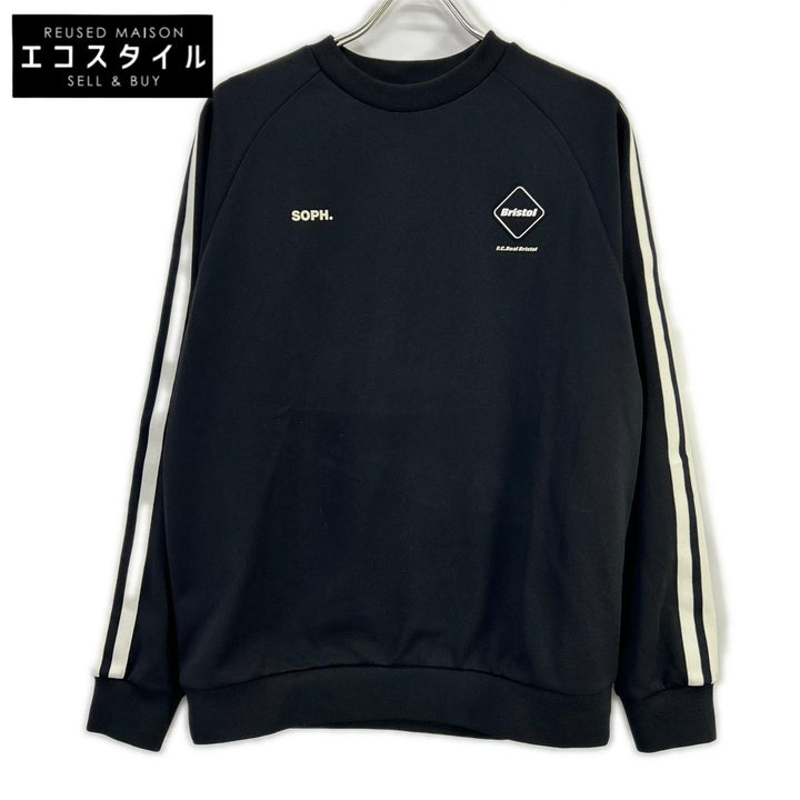 F.C.Real Bristol エフシーリアルブリストル FCRB-252083 ブラック TRAINING TRACK CREWNECK トップス