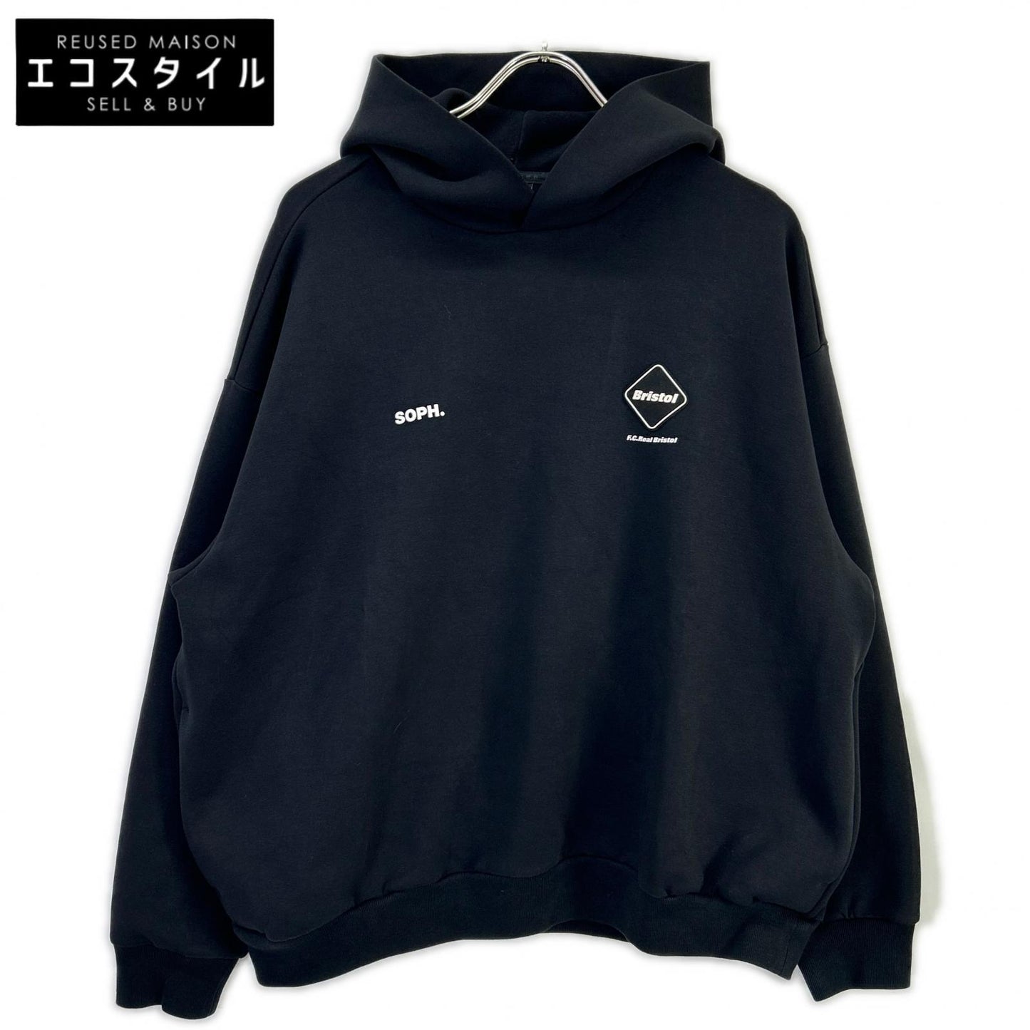 F.C.Real Bristol エフシーリアルブリストル FCRB-240039 ブラック TECH SWEAT TEAM BAGGY HOODIE トップス