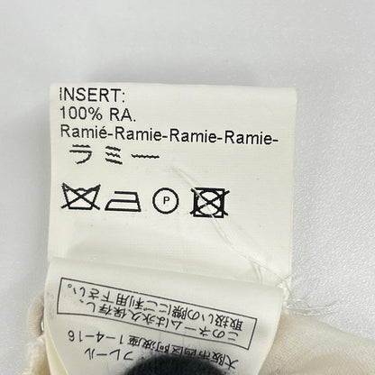 ERMANNO SCHERVINO エルマンノシェルヴィーノ アイボリー シルク100 フラワー刺繍 Vネック ワンピース ワンピース