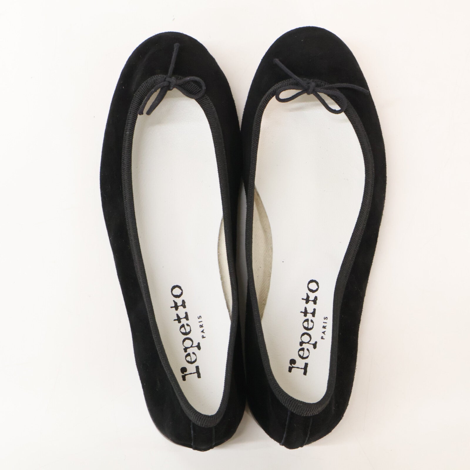 repetto レペット リボン スエード バレリーナ フラット シューズ シューズ