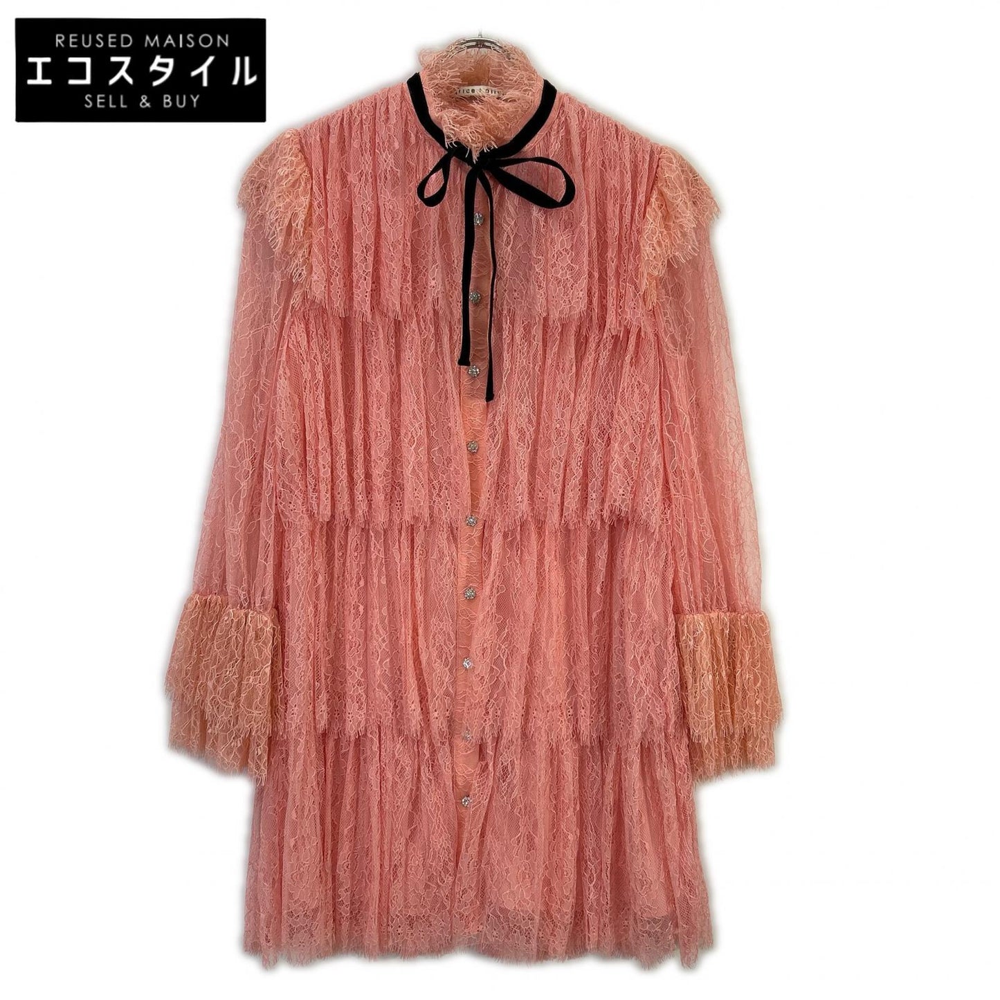 alice+olivia アリスオリビア Joanie Tiered Ruffle Dress ワンピース