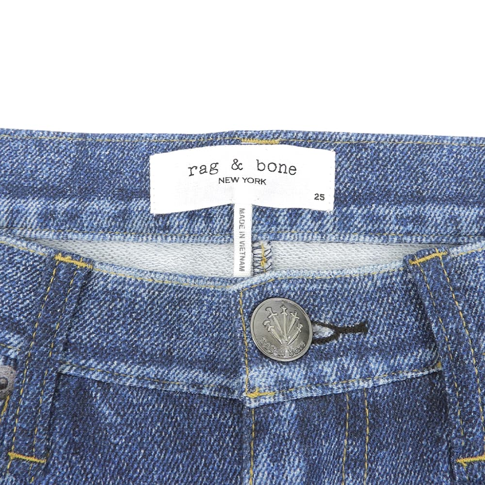 rag&bone ラグアンドボーン 美品 ミラマー テリー ソフィ― アンクル パンツ ボトムス レディース ブルー 25 RC1125F7MTE ボトムス