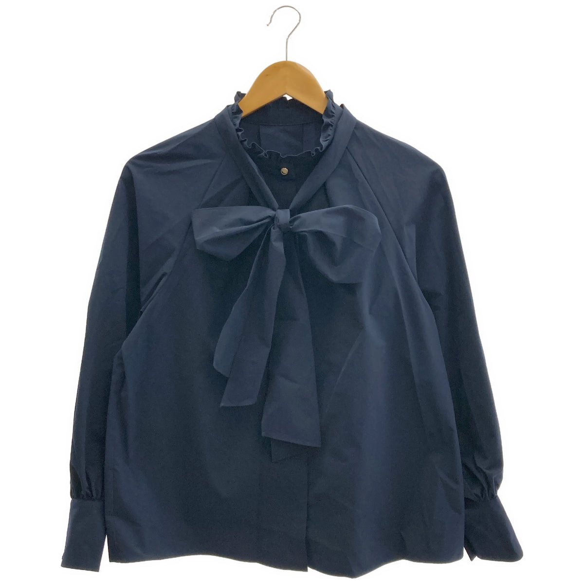 ANAYI Anayi 2026 blouse navy bow-tie blouse tops