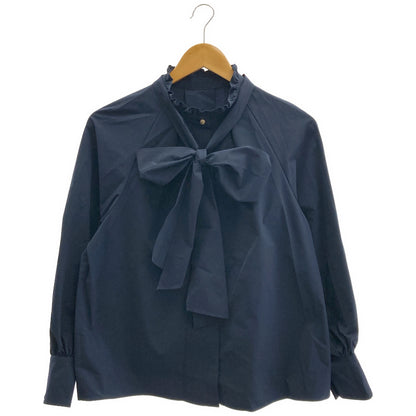 ANAYI Anayi 2026 blouse navy bow-tie blouse tops