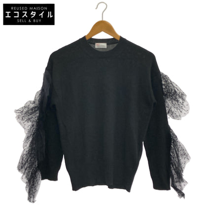RED VALENTINO Red Valentino XR3KC12P6C0 black wool-cashmere blend knit pullover tops
