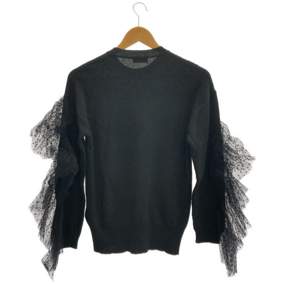 RED VALENTINO Red Valentino XR3KC12P6C0 black wool-cashmere blend knit pullover tops