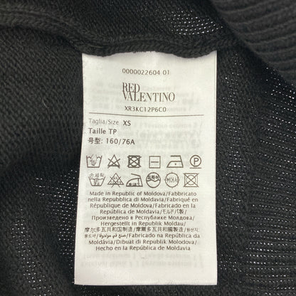 RED VALENTINO Red Valentino XR3KC12P6C0 black wool-cashmere blend knit pullover tops
