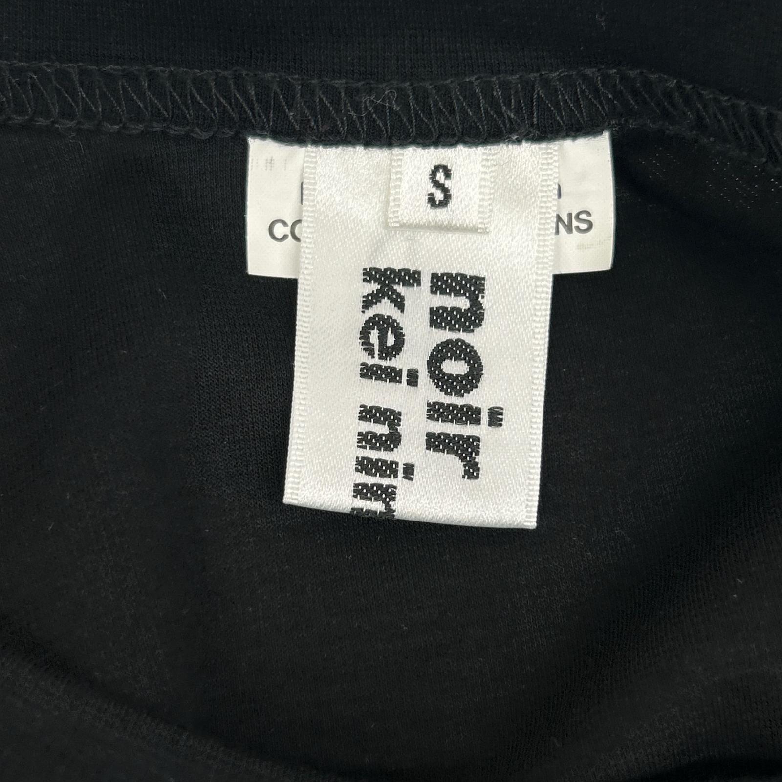 COMMEdesGARCONSNoirKeiNinomiya コムデギャルソンノワールケイニノミヤ 3E-T001 ブラック チュールスリーブ Tシャツ トップス
