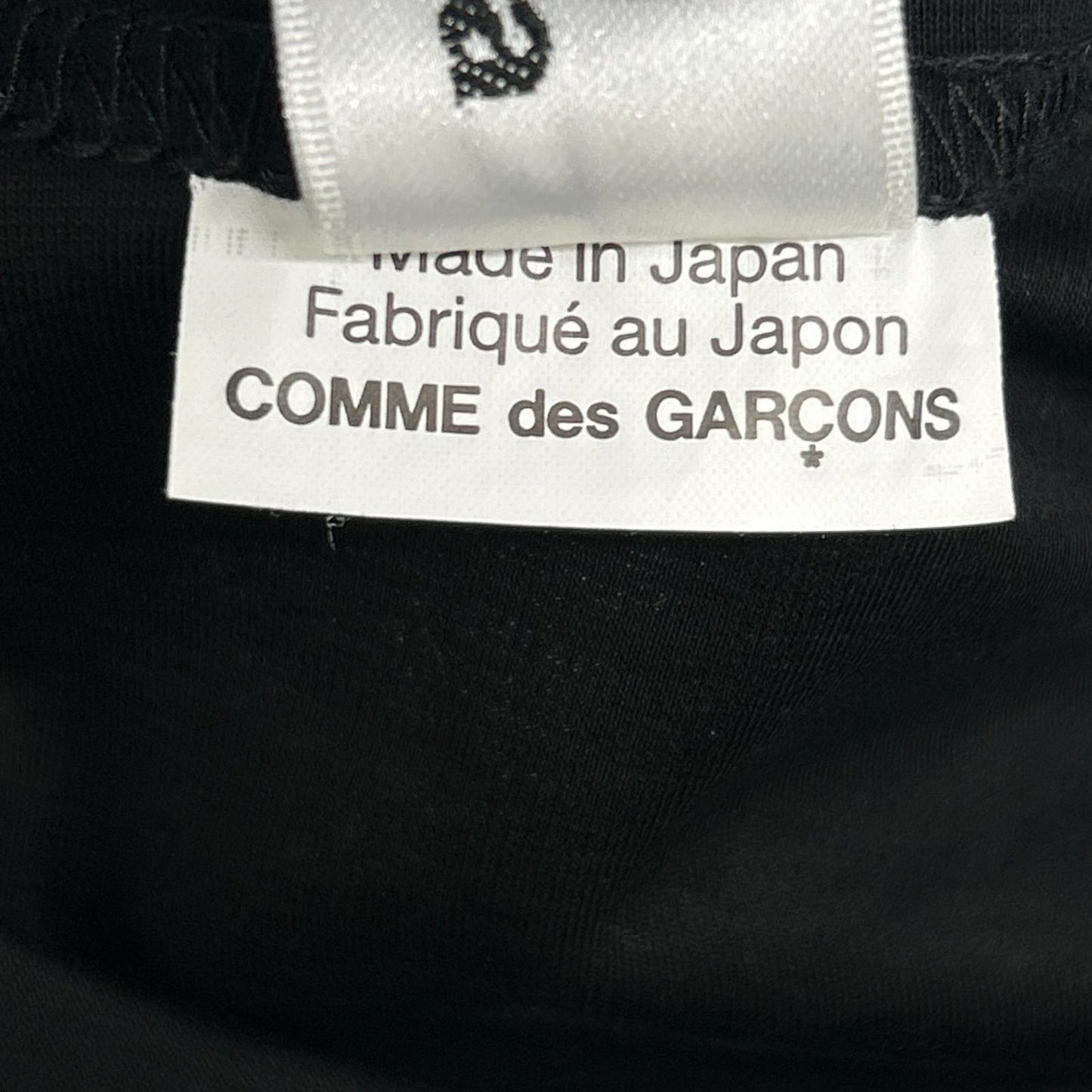 COMMEdesGARCONSNoirKeiNinomiya コムデギャルソンノワールケイニノミヤ 3E-T001 ブラック チュールスリーブ Tシャツ トップス