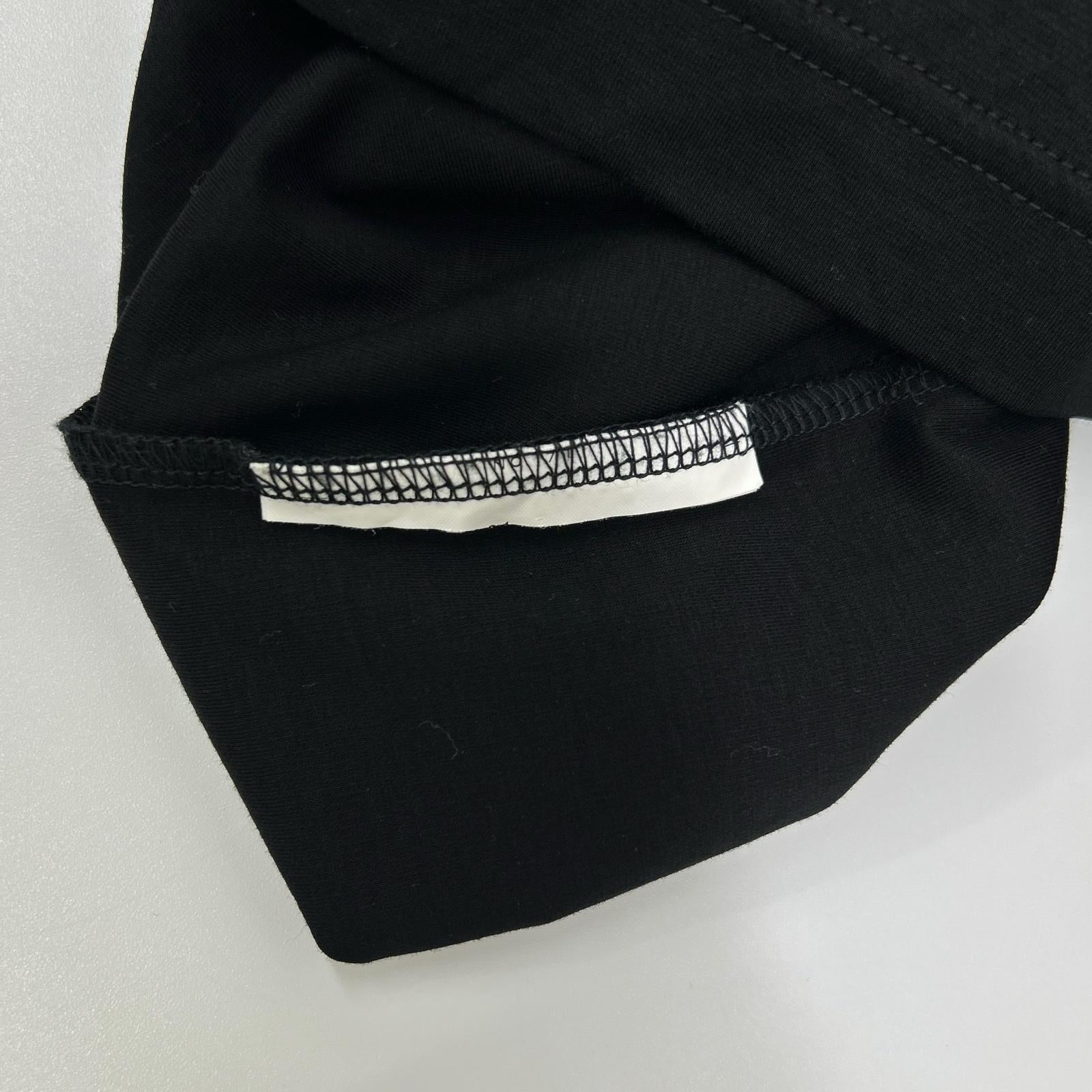 COMMEdesGARCONSNoirKeiNinomiya コムデギャルソンノワールケイニノミヤ 3E-T001 ブラック チュールスリーブ Tシャツ トップス