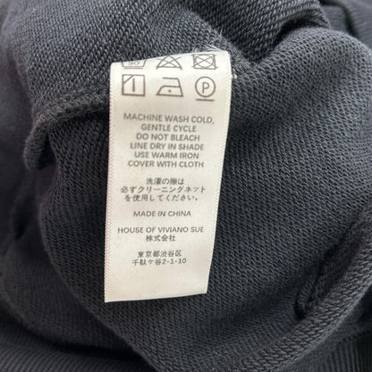 VIVIANO ヴィヴィアーノ VS-AW23-CS05 ブラック Gathered Tulle Trimmed Sweat トップス