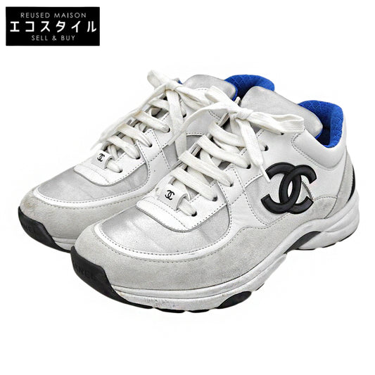 CHANEL シャネル ココマーク トレーナーズ スニーカー シューズ レディース ホワイト 37 G33743 シューズ