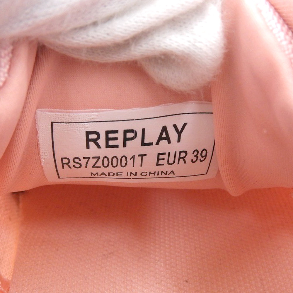 Replay リプレイ 美品 ボリュームソール Vanessa Up スニーカー シューズ レディース ピンク 39 RS7Z0001T シューズ