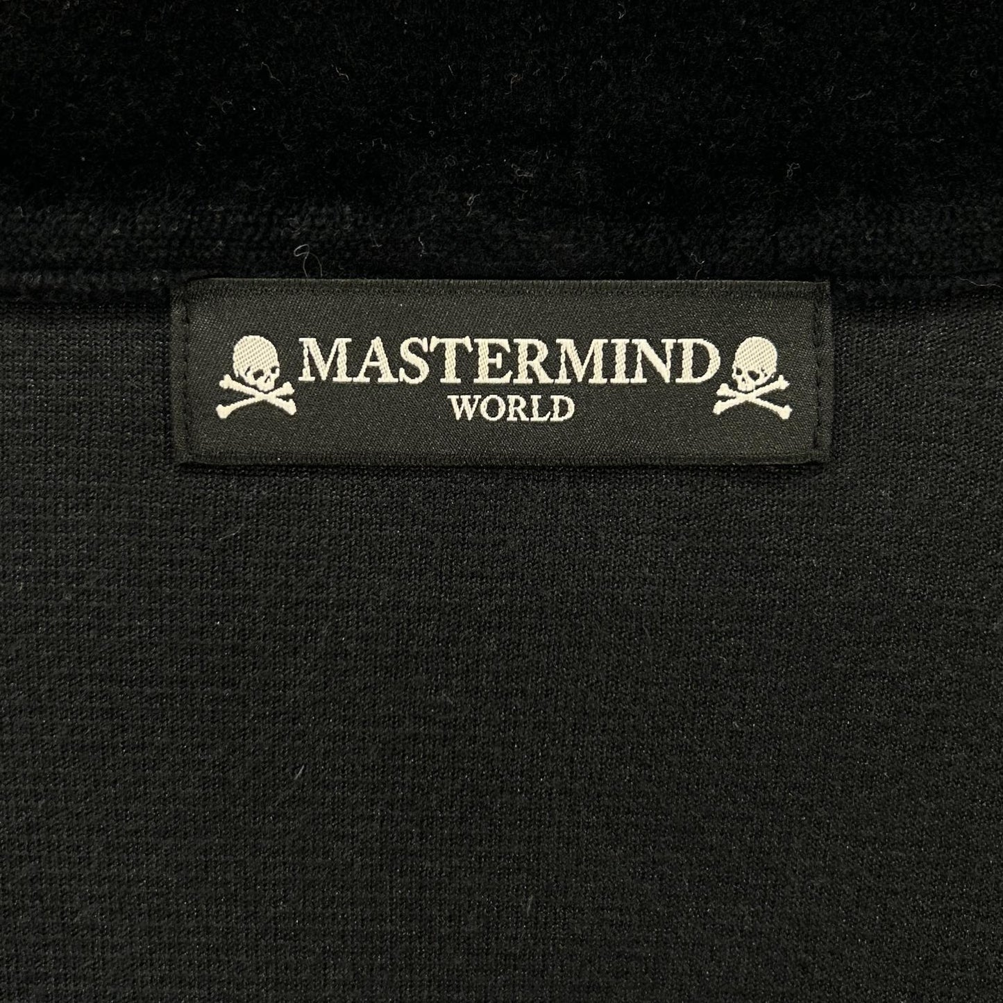 mastermind マスターマインド 22SS　MW22S09-BL048-006 ブラック ベロア フーディー パーカー トップス