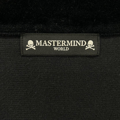mastermind マスターマインド 22SS　MW22S09-BL048-006 ブラック ベロア フーディー パーカー トップス