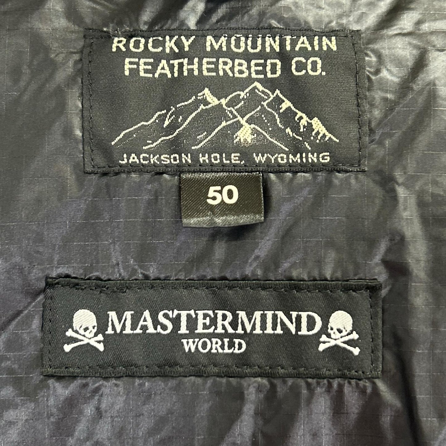 mastermind マスターマインド ×Rockey Mountain MW22C09-BL068 ブラック TAND DOWN JACKET ジャケット