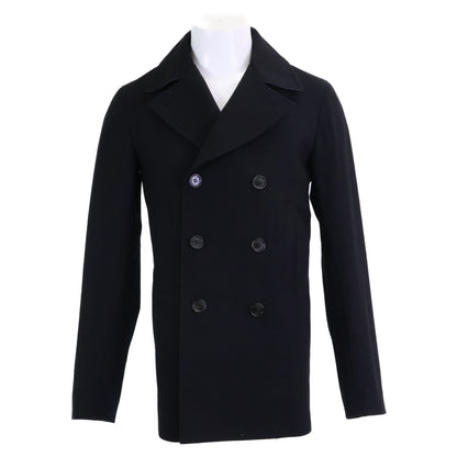 Dior HOMME ディオールオム 美品 国内正規 333C464J2001 クリス期 ウール 刻印入りボタン ピーコート コート