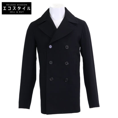 Dior HOMME ディオールオム 美品 国内正規 333C464J2001 クリス期 ウール 刻印入りボタン ピーコート コート