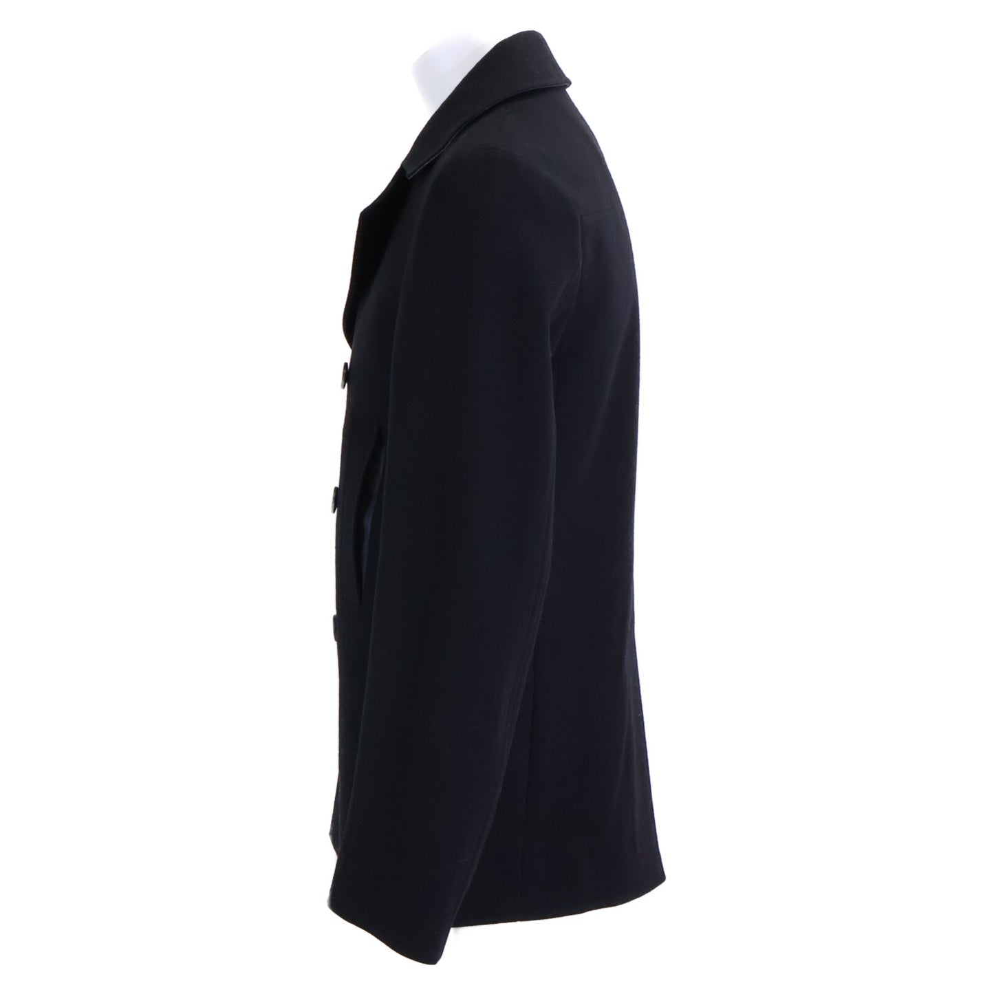 Dior HOMME ディオールオム 美品 国内正規 333C464J2001 クリス期 ウール 刻印入りボタン ピーコート コート