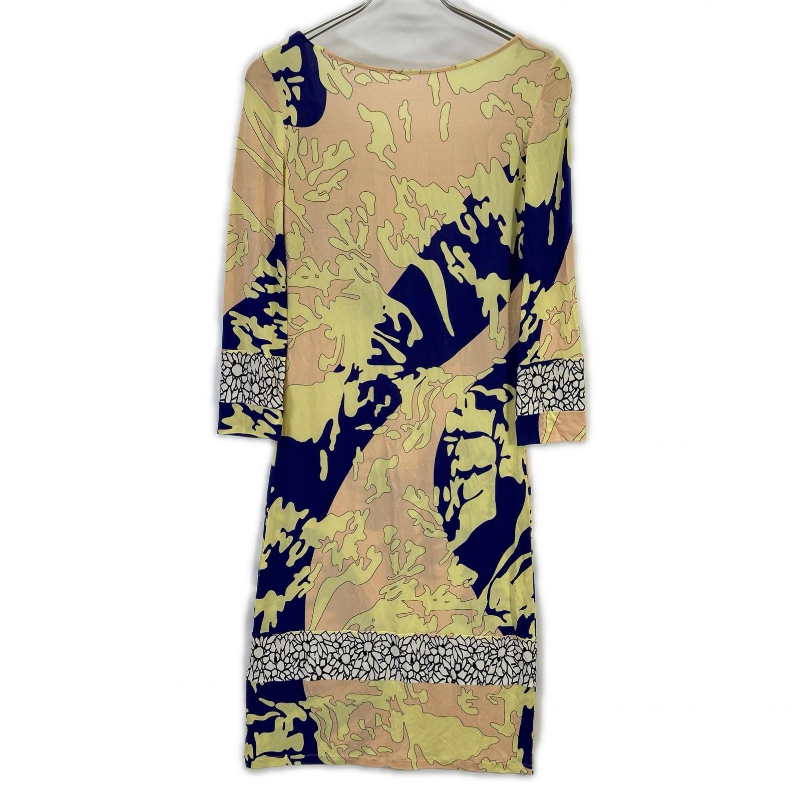 EMILIO PUCCI エミリオプッチ イエロー系 幾何学模様 ワンピース ワンピース