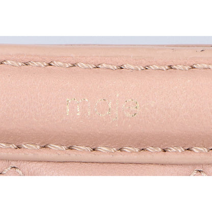 maje マージュ E17MPADDED NUDE フリンジ キルティングレザー 2WAY ハンドバッグ