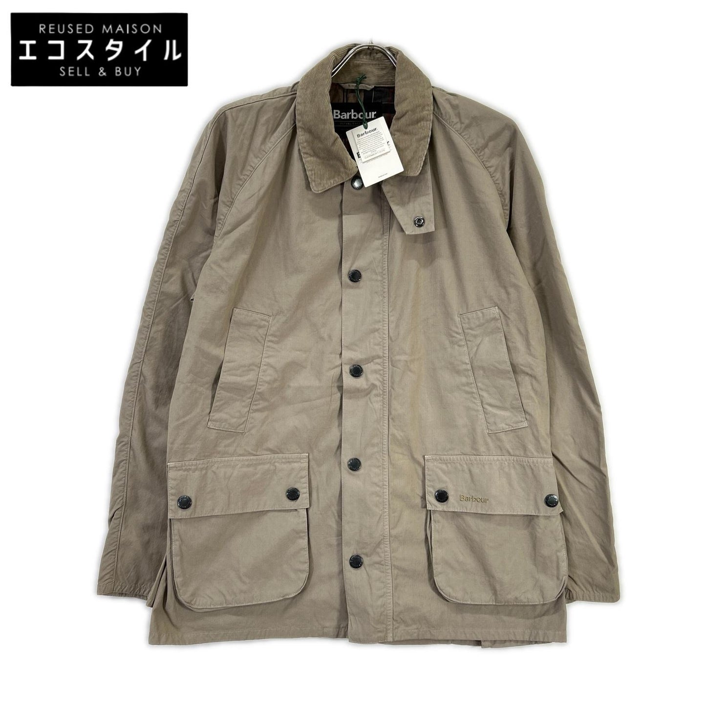 Barbour Barbour MCA0792 beige Ashby Casual corduroy-collar jacket jacket