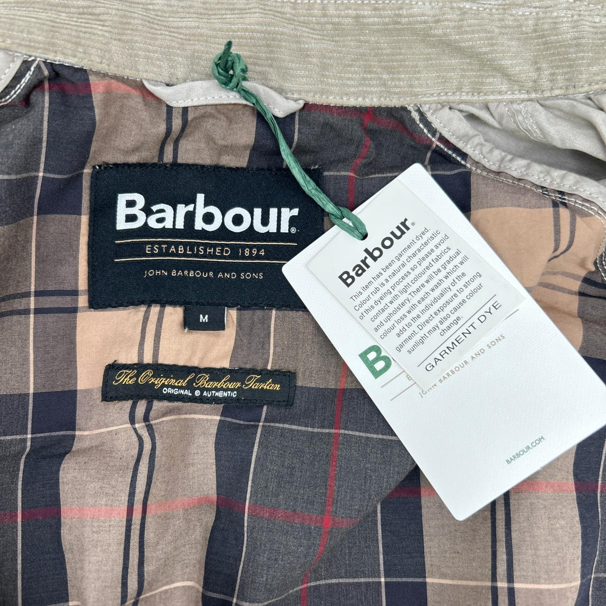 Barbour Barbour MCA0792 beige Ashby Casual corduroy-collar jacket jacket