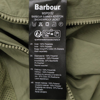 Barbour バブアー MSP0132 ダスティオリーブ Summer Royston showerproof jacket ジャケット